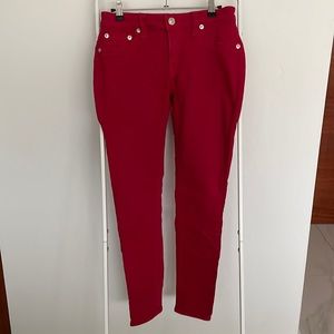 True Religion skinny Curvy Jenny Red Jean size 28